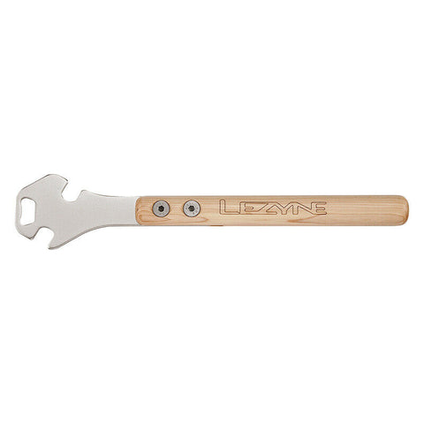 Lezyne CLASSIC PEDAL ROD Wrench Bottle Opener Wood Handle