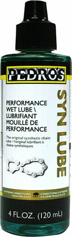 Pedro's SYN LUBE Wet Chain Lubricant Synthetic 4oz Drip Bottle