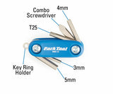 Park Tool AWS-13 MINI MULTI-TOOL Micro Folding Hex Screwdriver Set