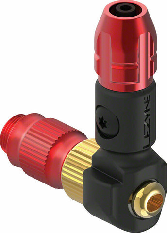 Lezyne ABS 1 Pro HP PUMP HEAD Chuck Head for Bike Pump Red